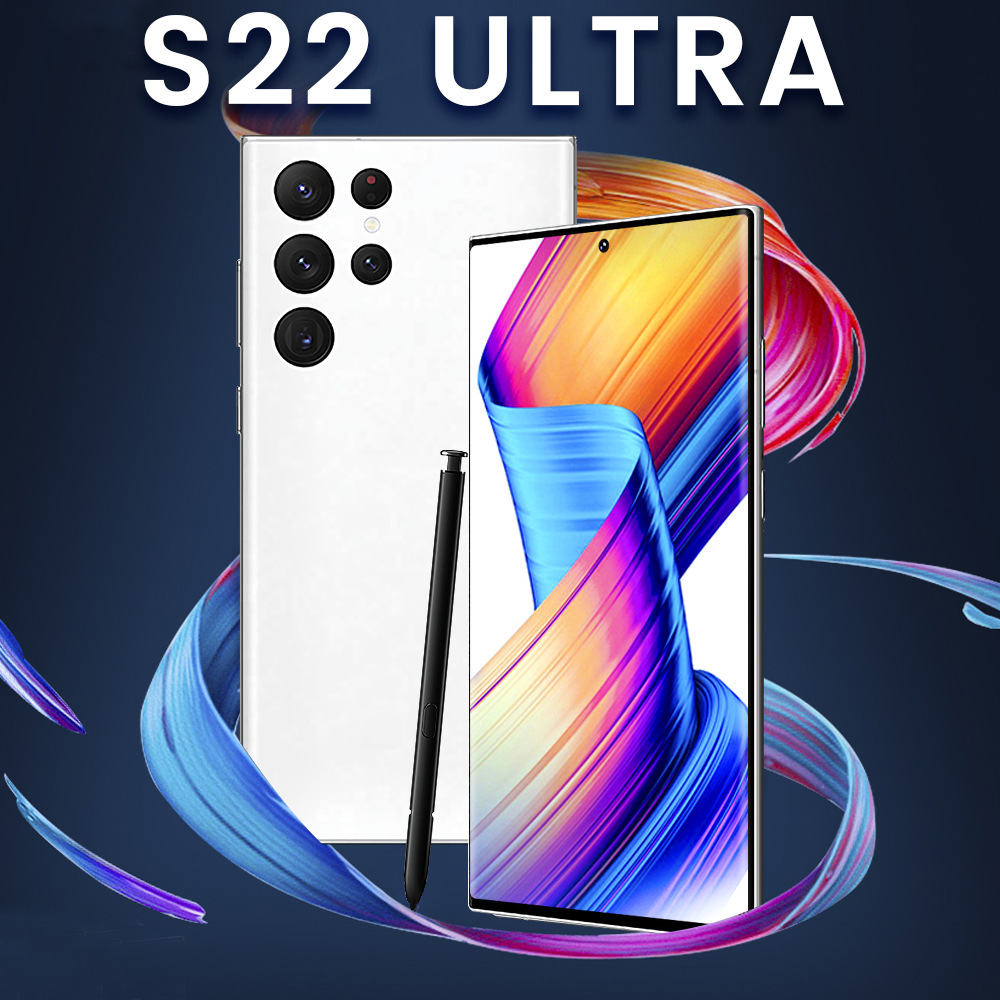 2022 Smartphone S22 Ultra Full Screen 16+512GB Android Mobile Phones Unlocked Cellphone
