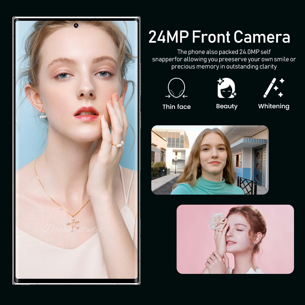 S22 ULTRA 16GB+512GB 7.2 inch 5600mAh Android 10.0 Unlocked Cell Phone Low Price Smart Mobile Phones
