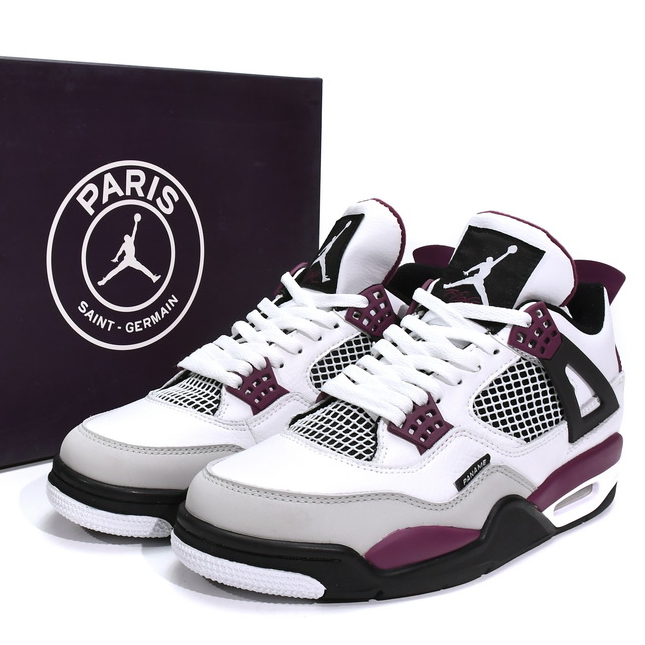 4 Retro Psg Paris Military Flight Black Designer Sneakers Men Women Basketball Shoes