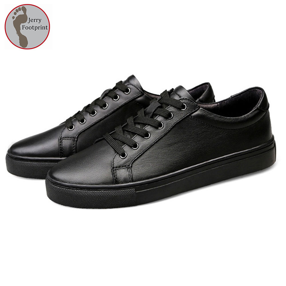 Outdoor Walking Breathable Lace Up Genuine Leather Tenis Sneakers Big Size Mens Casual Shoes