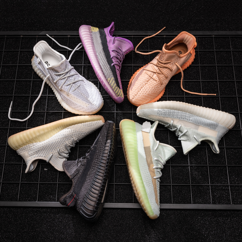 Original Yeezy 350 Putian Brand Logo Sneakers Men Women Breathable Jogging Shock Absorption Casual R