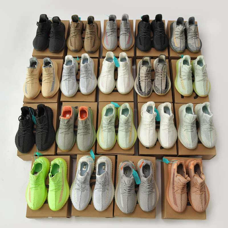 Original Yeezy 350 Putian Brand Logo Sneakers Men Women Breathable Jogging Shock Absorption Casual R