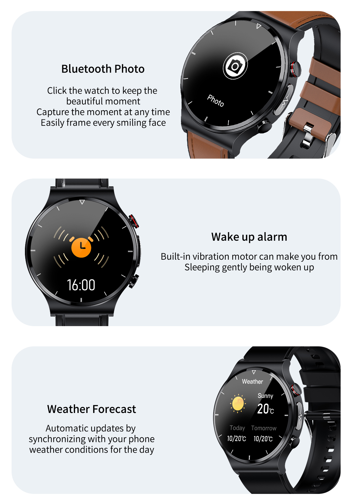 Valdus 2022 E88 Smart Watch For Men Round Touch Body Temperature Ecg Monitor Reloj Inteligente Andro