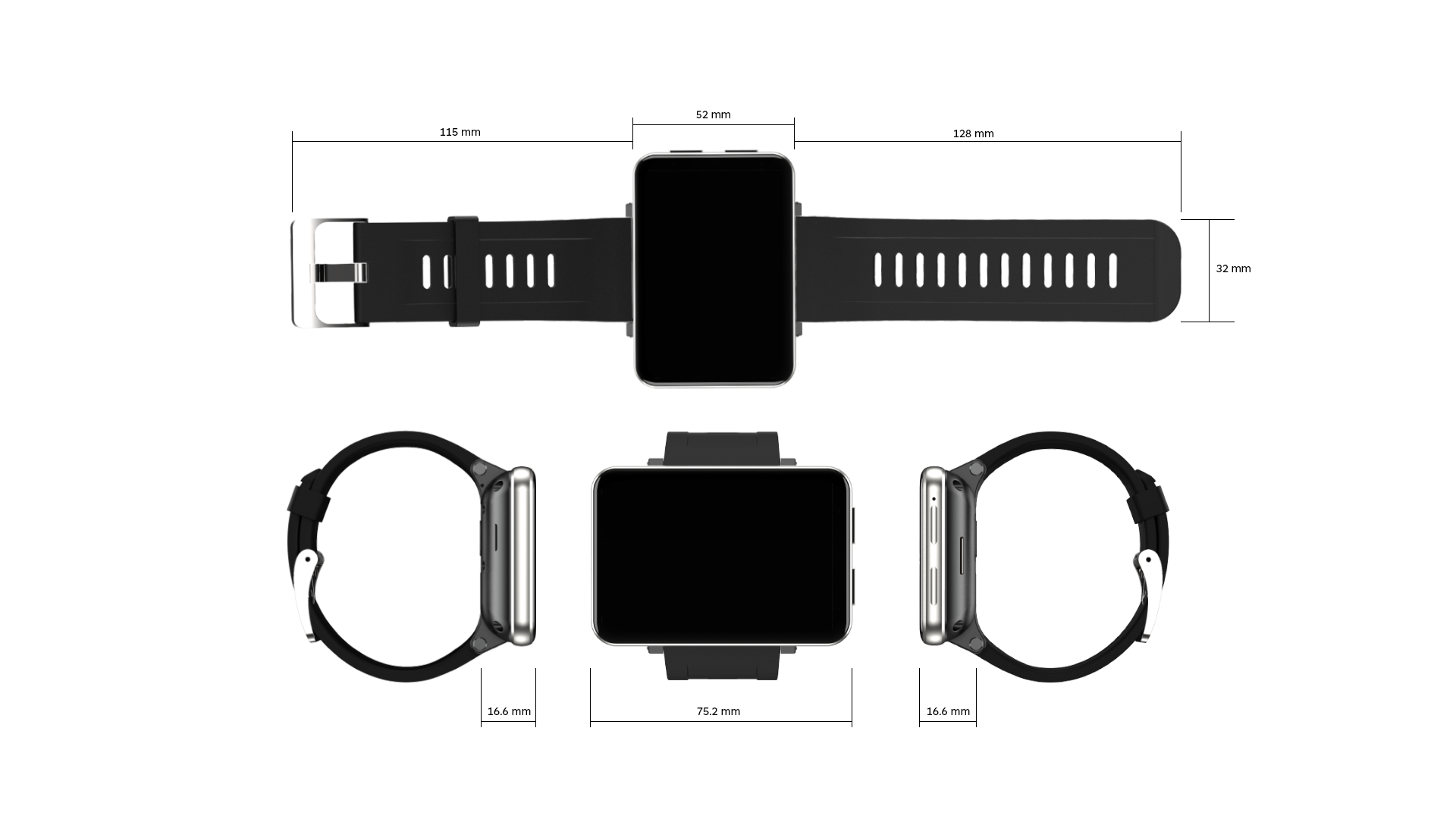 Amazon hot sale new fashion 2.8" big screen HD display  large memory heart rate  GPS wifi Location p