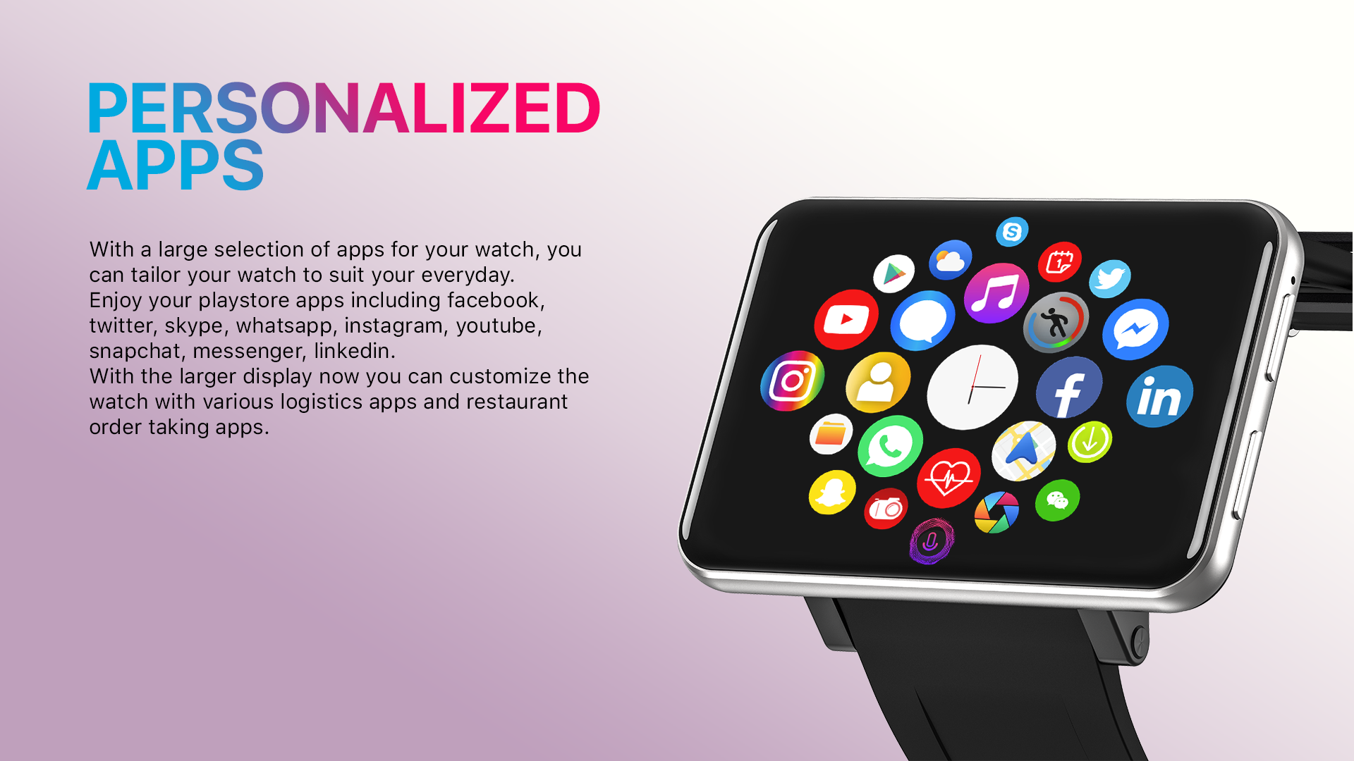 Amazon hot sale new fashion 2.8" big screen HD display  large memory heart rate  GPS wifi Location p