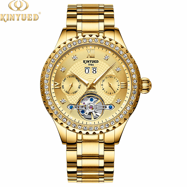 KINYUED Mechanical movement brand your own luxury