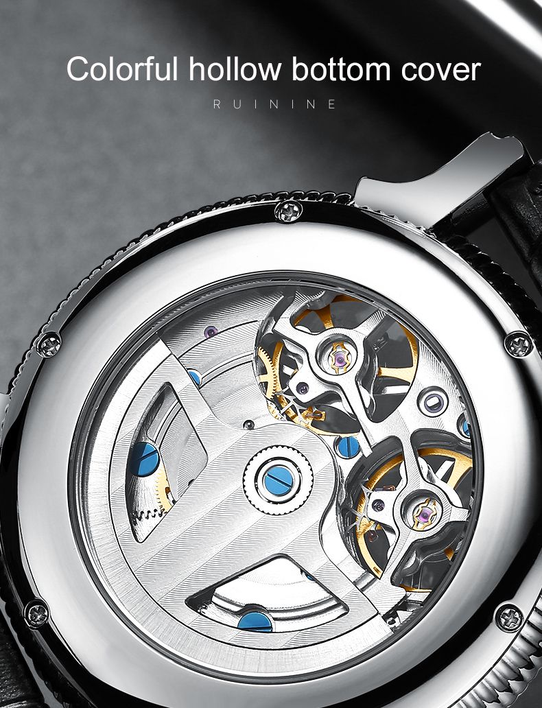 Private label luxury automatic mechanical double tourbillon moonphase wristwatch 2020 diamond custom