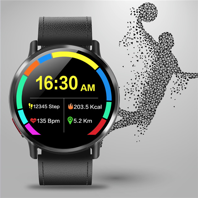 DM19 4G Smart Watch round 2.03 inch Big Screen MTK6739 Quad Core Android  8.0MP Camera GPS WIFI Blue