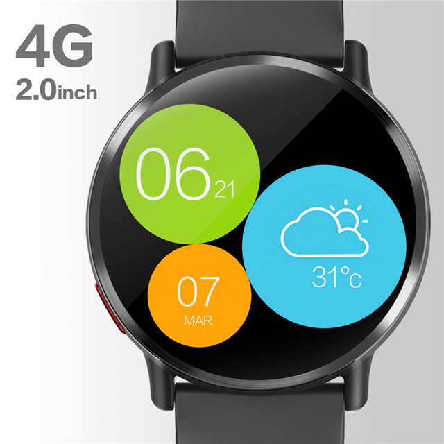 DM19 4G Smart Watch round 2.03 inch Big Screen MTK6739 Quad Core Android  8.0MP Camera GPS WIFI Blue
