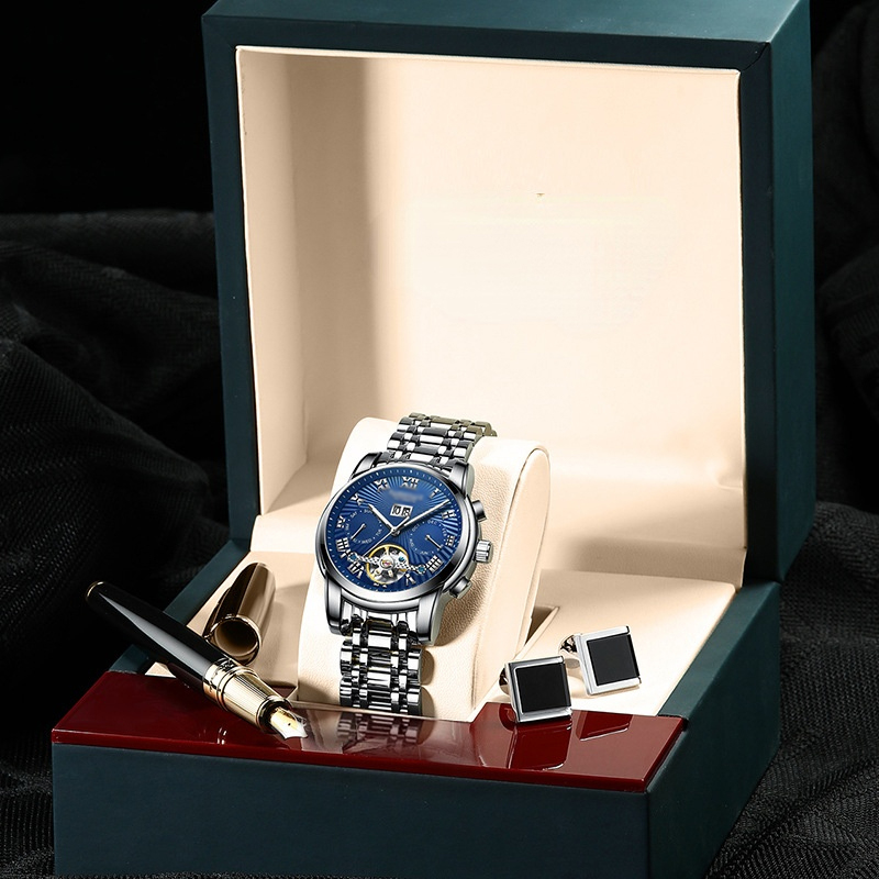 Classic luxury Fashion designer Brand Alloy Stainless Steel Strap Custom Design Man Quartz Watches