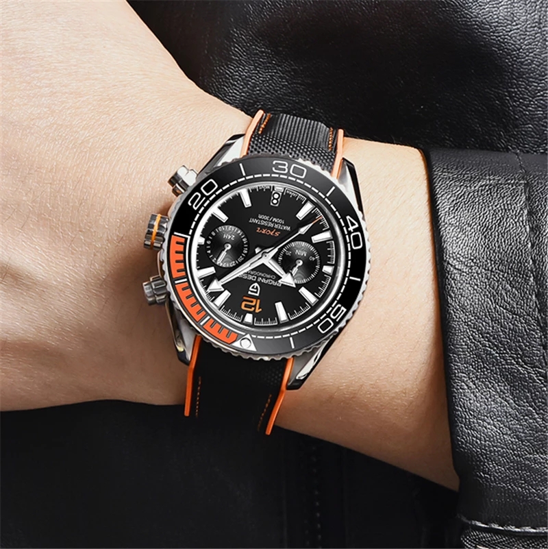 PAGANI DESIGN New Diver Watch Men 10Bar Waterproof Date Clock Sport Watches Top Brand Mens Quartz Wr