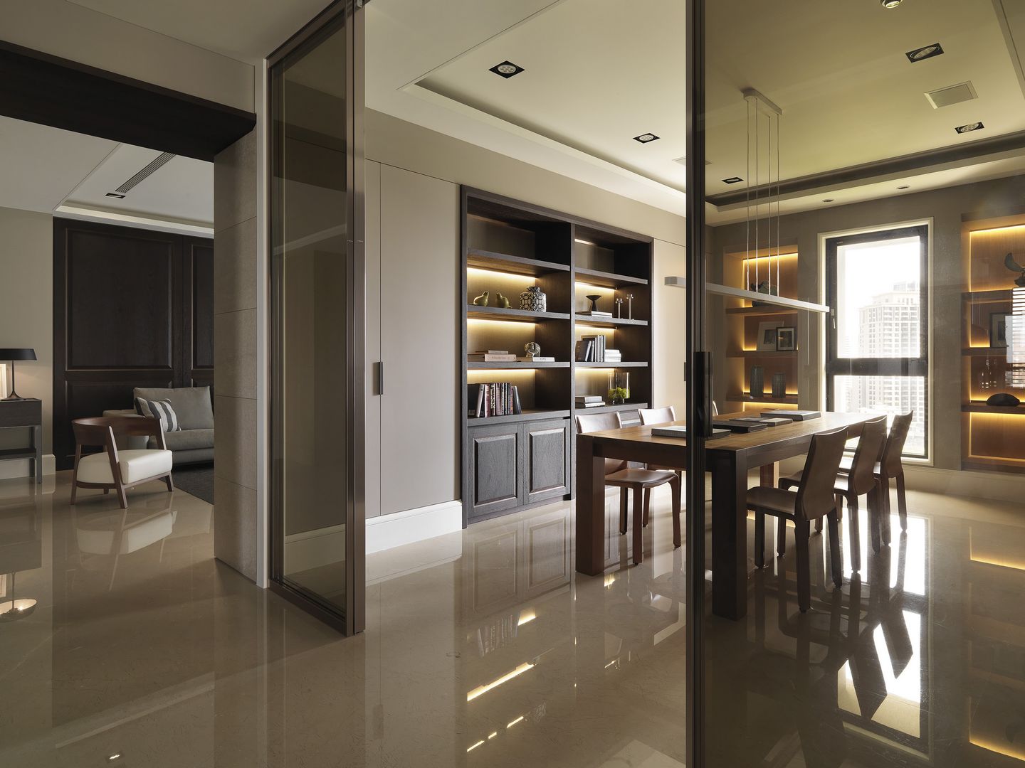 Linkage Synchronize Magnetic Levitate Sliding Door System For Smart home Voice Control