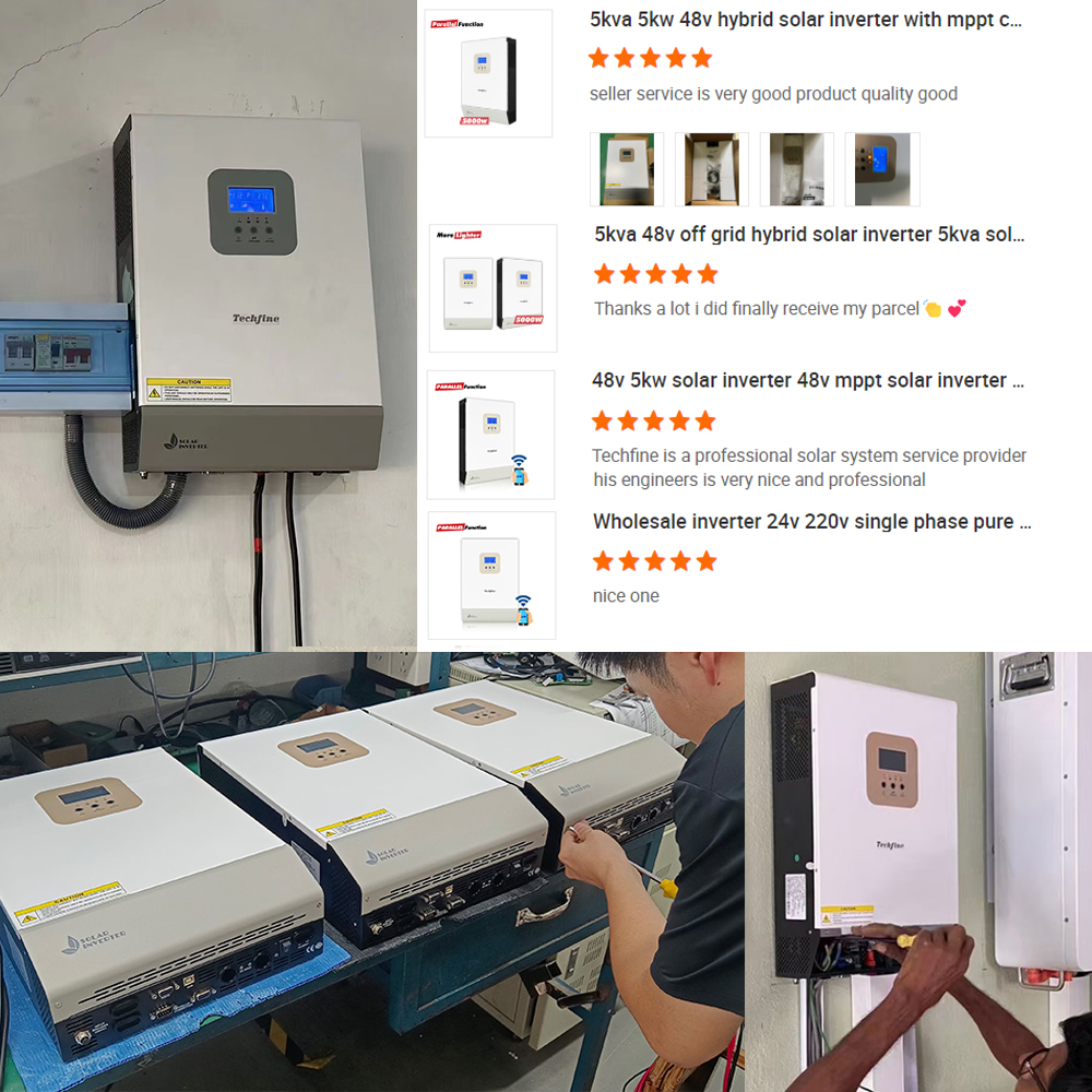 Home used 5000w 5kva 48v smart solar inverters off gird 5KW mppt solar charge controller inverter wi