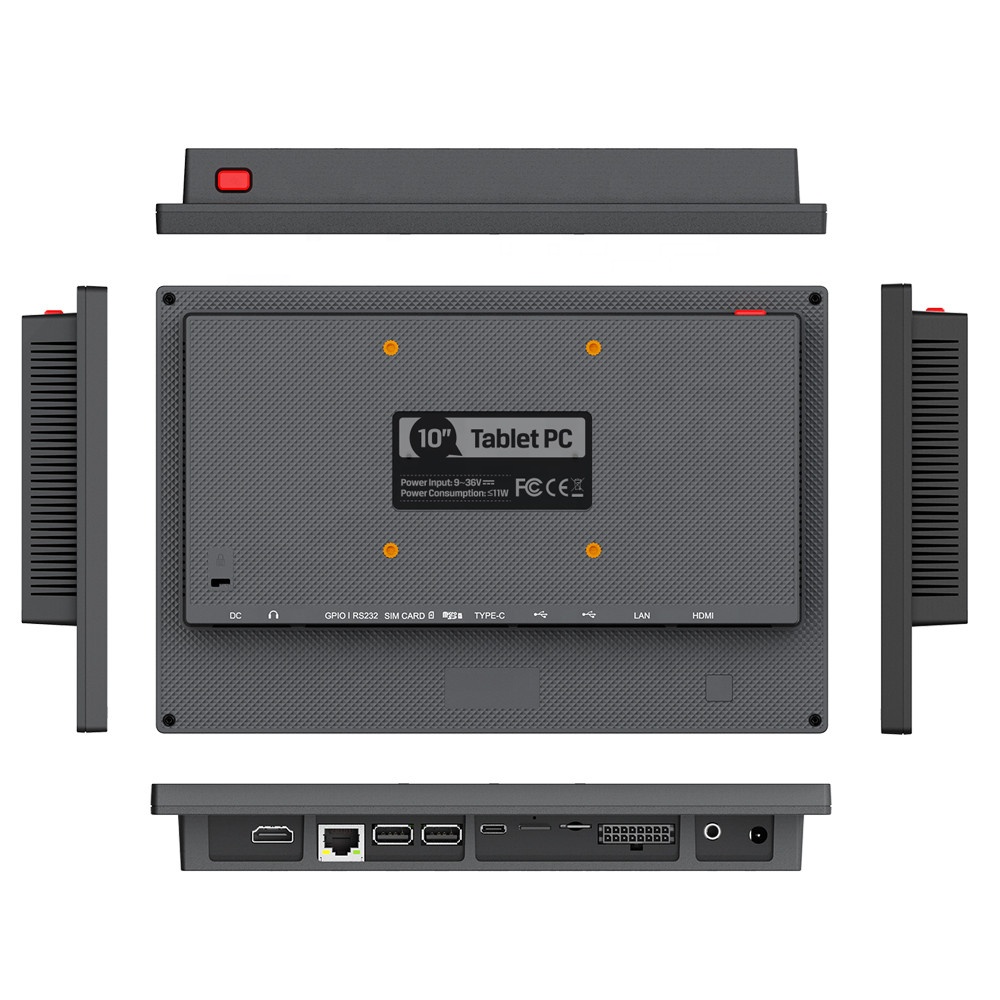 10.1 inch IPS 1000 nits Android 9.0 Panel PC Smart Home Industrial Tablet Computer