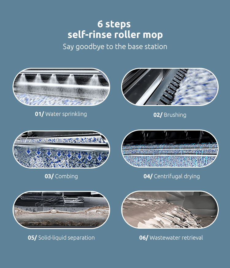 2022 Auto Function Home Use wet and dry vaccum robot smart mopping robot tecbot M1 Floor cleaner Vac