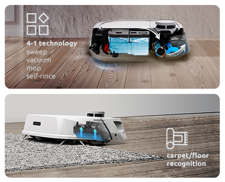 2022 Auto Function Home Use wet and dry vaccum robot smart mopping robot tecbot M1 Floor cleaner Vac