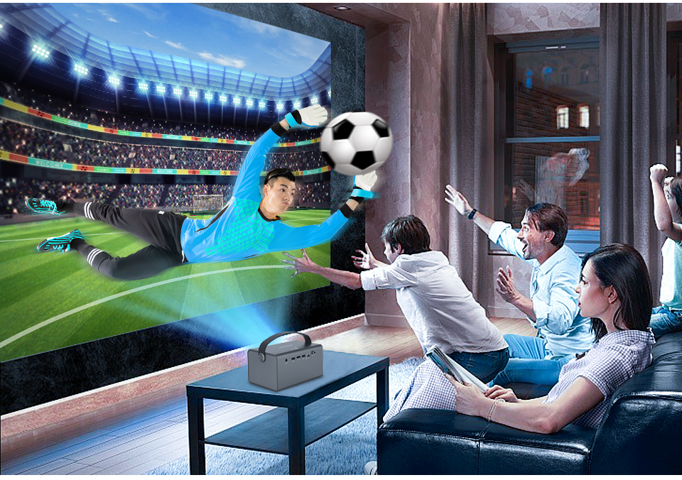 Portable interactive Projector Home theater Video DLP Android Smart Mini Projector smart touch proje