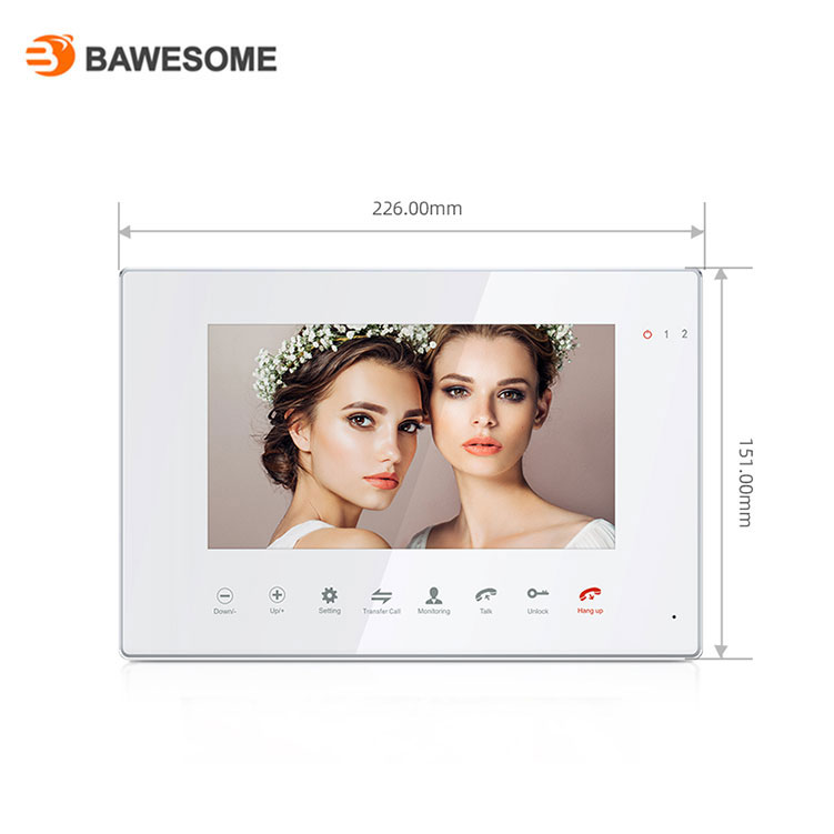 smart home analog villa 7" video door phone intercom system with door bell camera