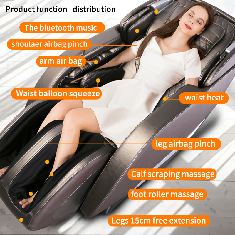 Luxury Modern Full Body Robot AI Smart SL Track deluxe massage cahir Zero Gravity Shiatsu AI 4D Mass