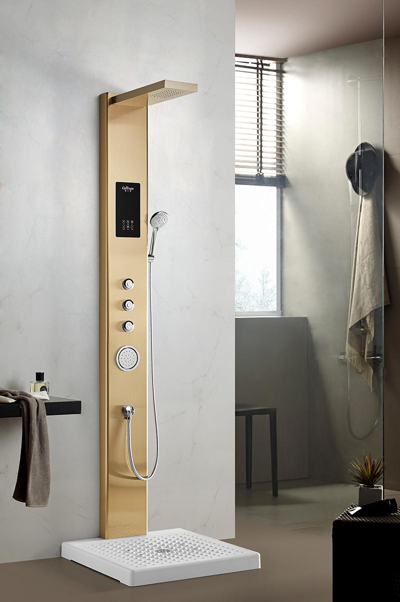 LED Touch Screen Electrical Instant Hot Water Heater for Shower 220V 8.5KW For Smart Home Hotel