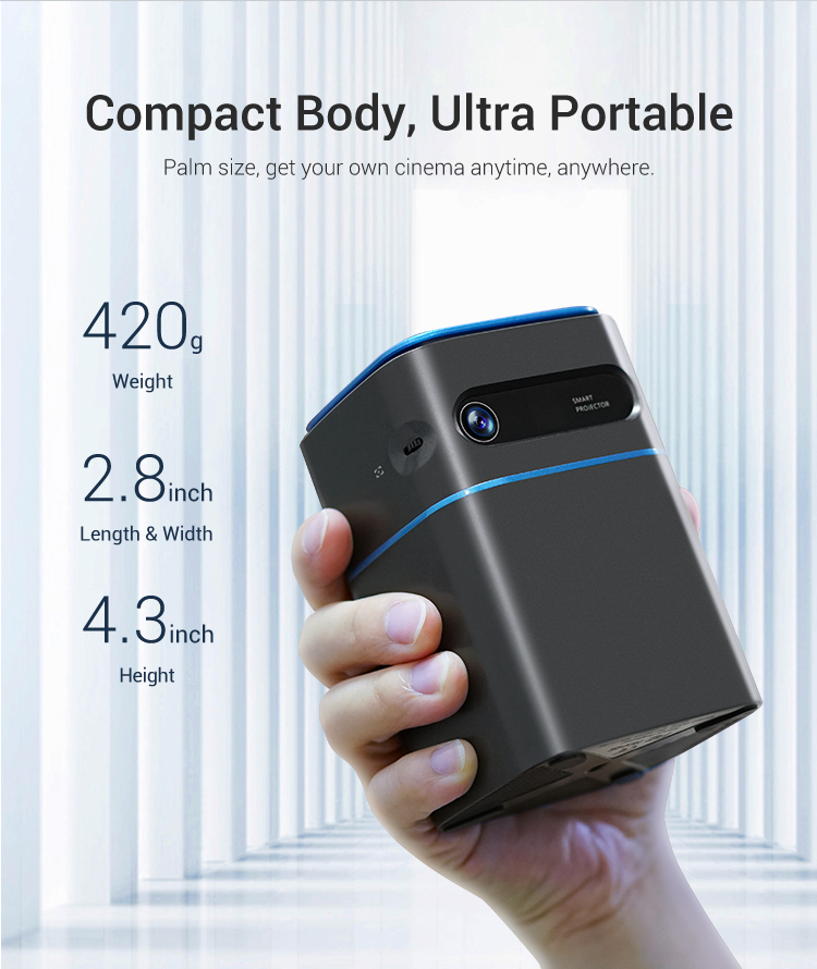 D042 Android Smart WIFI Pico Mini Pocket Portable LED DLP Projector Home Theater for Smartphone Tabl