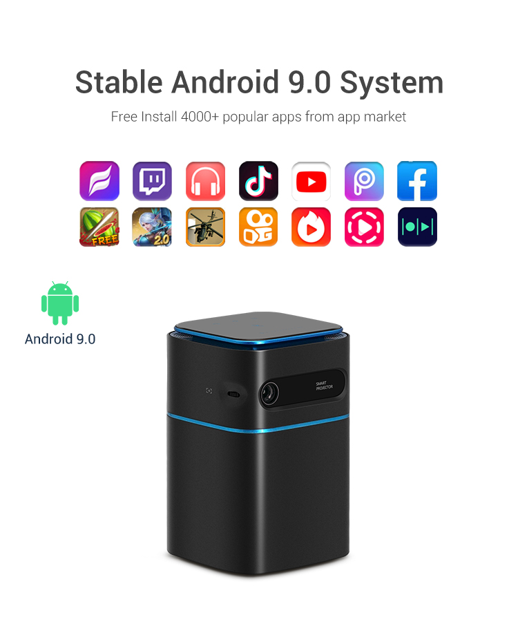 D042 Android Smart WIFI Pico Mini Pocket Portable LED DLP Projector Home Theater for Smartphone Tabl