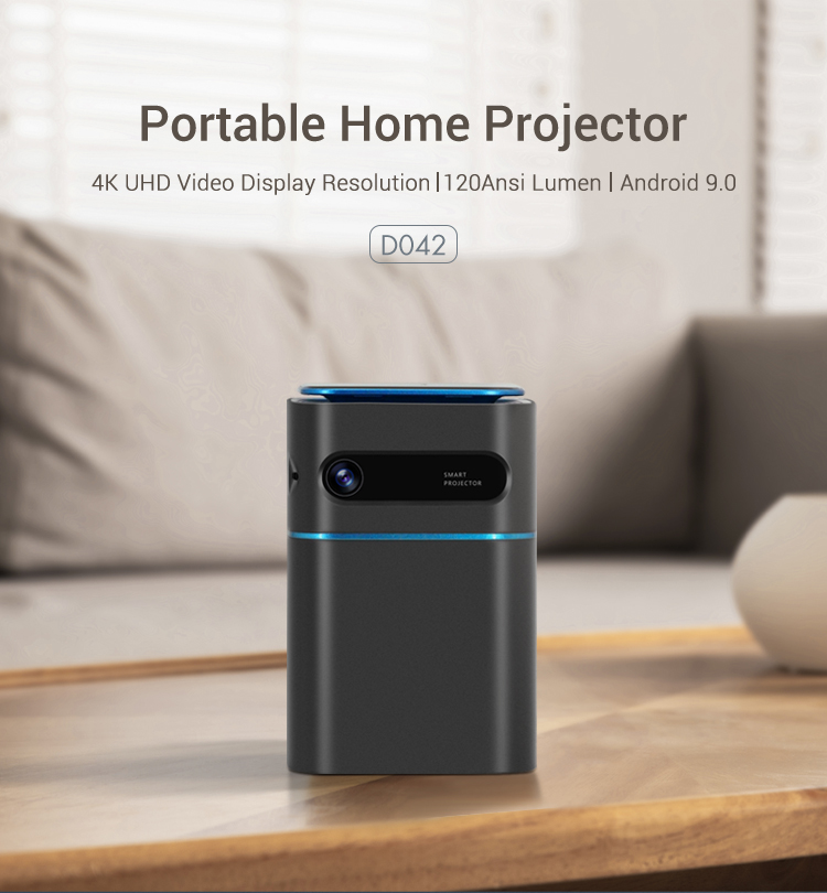 D042 Android Smart WIFI Pico Mini Pocket Portable LED DLP Projector Home Theater for Smartphone Tabl