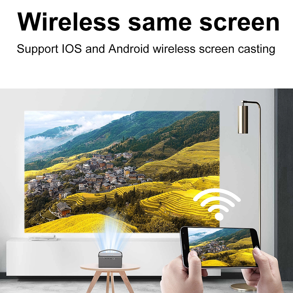 Hot Selling Mini Smart Home Theater Projector DLP Led Topleo Wifi Portable Pocket Wholesale Outdoor 