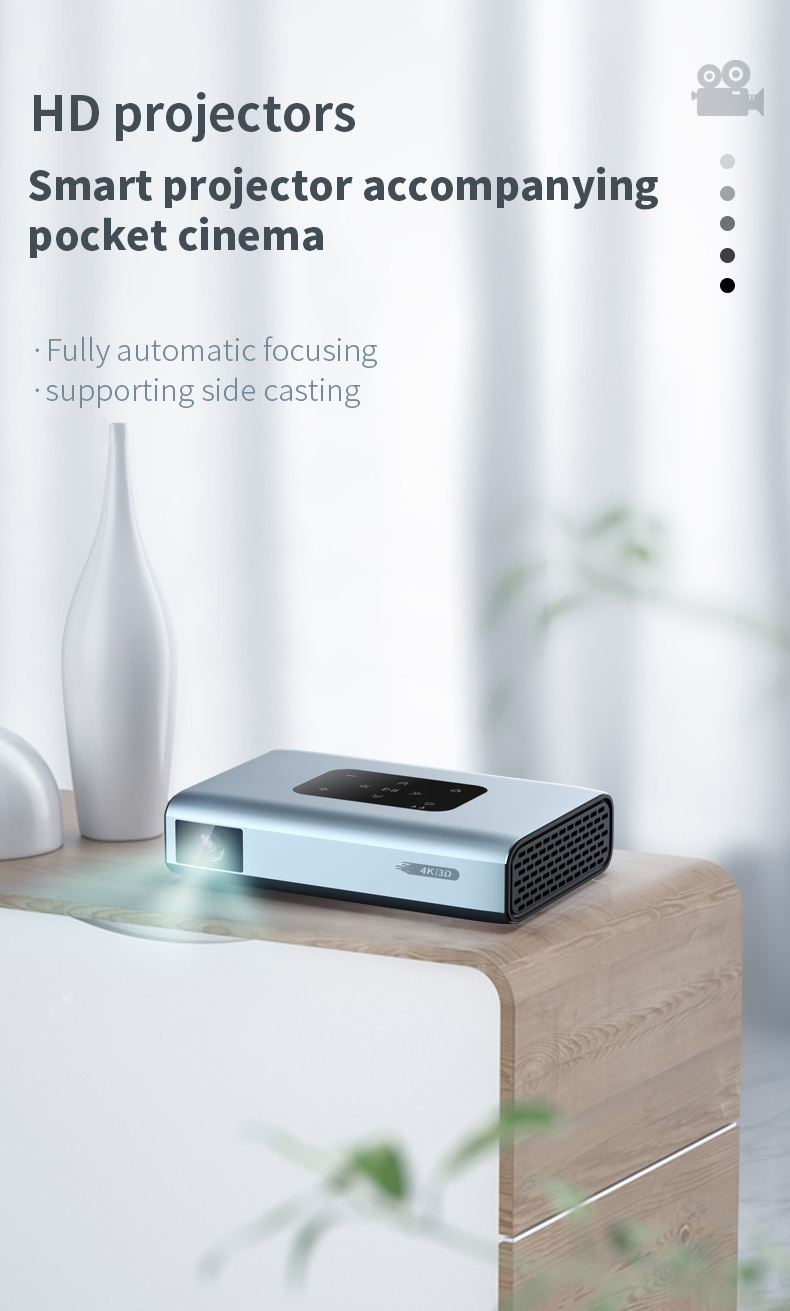 HD projector 4k 3d hd projector mini projector smart home theater portable DLP beamer