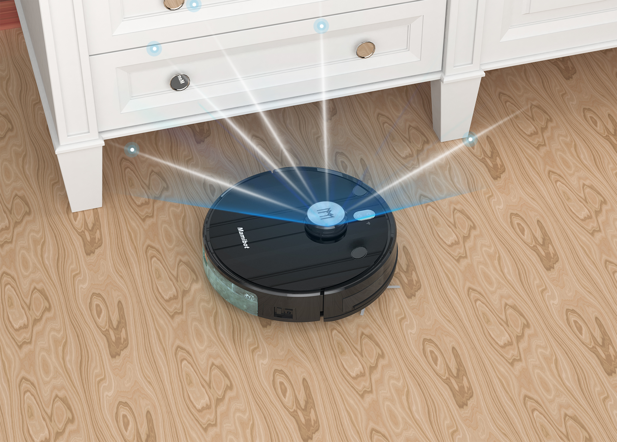 2022 top end laser navigation robot with 2-in-1 collector , laser scanning home smart LDS robotic cl