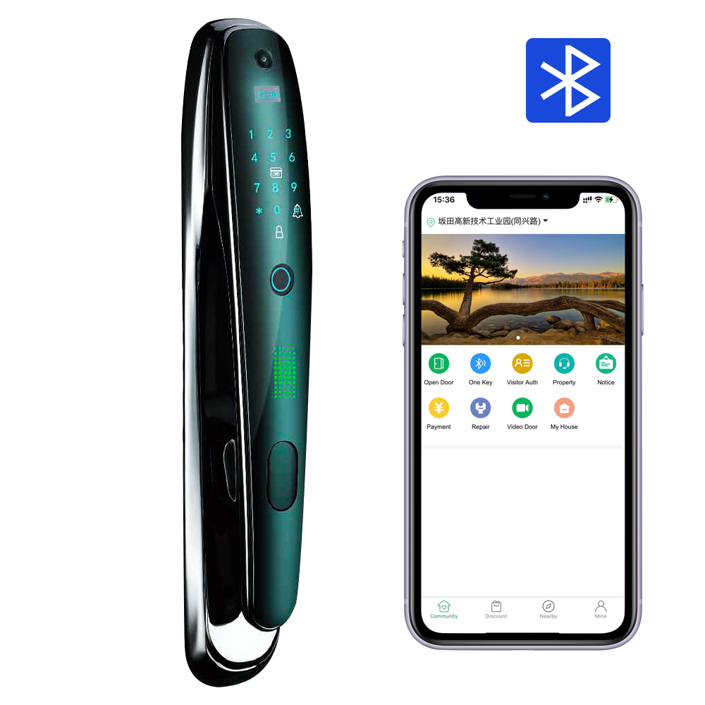 3D Infrared Face Recognition Smart Door Lock Fingerprint Password IC Card Home Electronic Wifi Smart