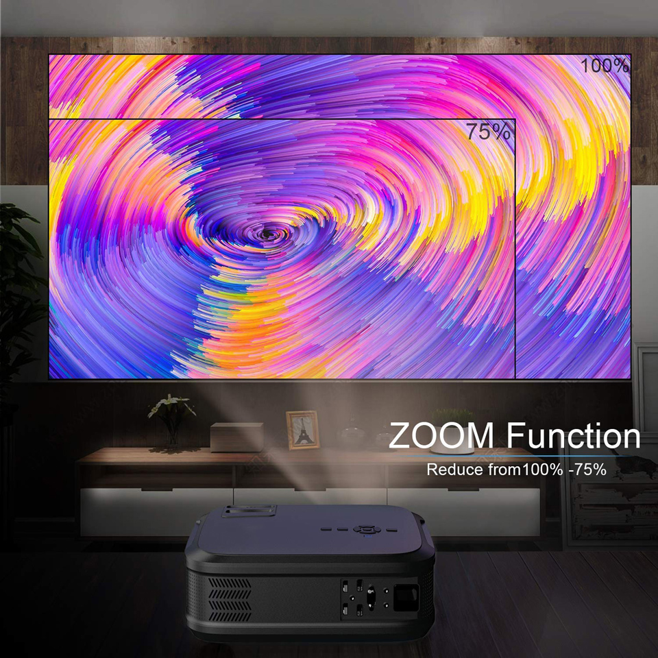 WZATCO T59 4K LED Projector Full HD 1920x1080P Android 10.0 Wifi Smart Home Cinema Video Proyector P