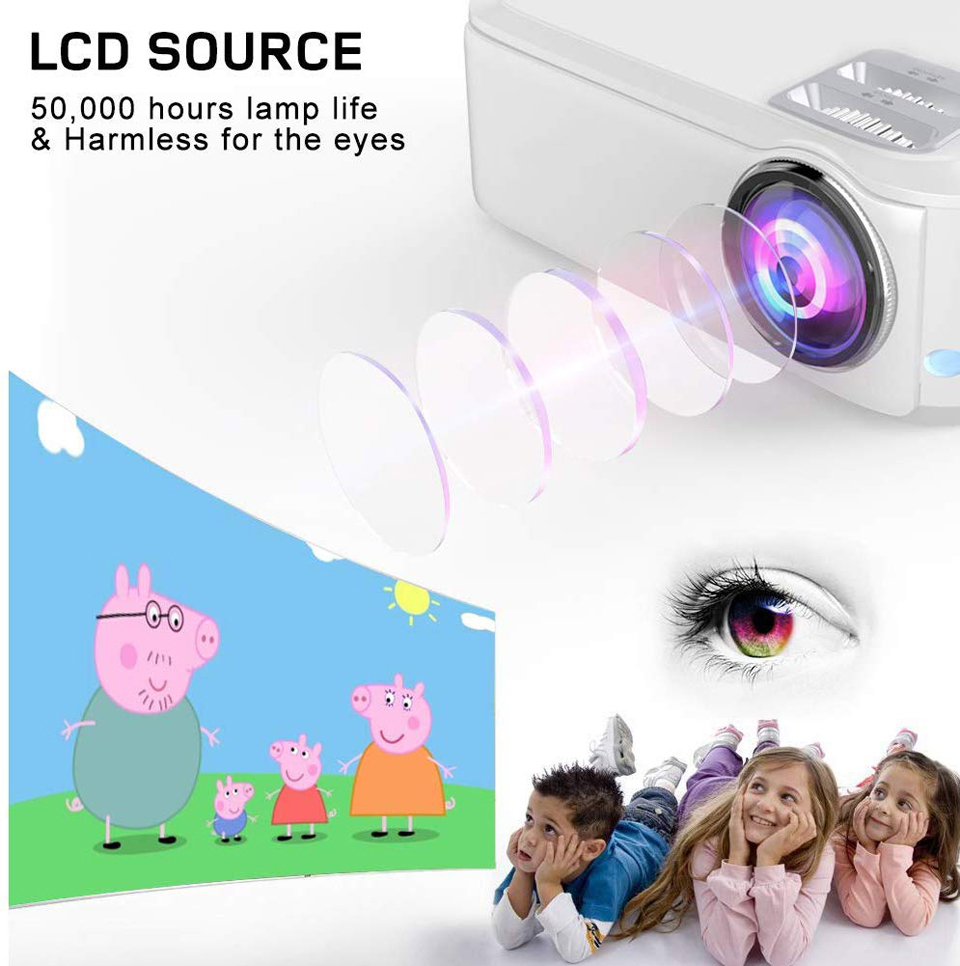 WZATCO T59 4K LED Projector Full HD 1920x1080P Android 10.0 Wifi Smart Home Cinema Video Proyector P