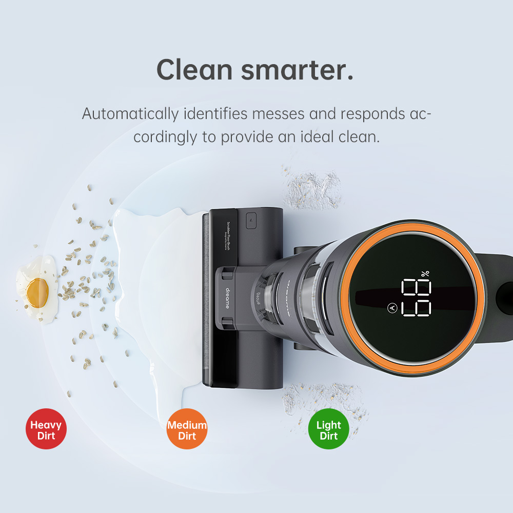 Dreame H12 Cordless Wet Dry Vertical Floor Washing Vacuum Cleaner for Home Handheld Self-Cleaning Sm