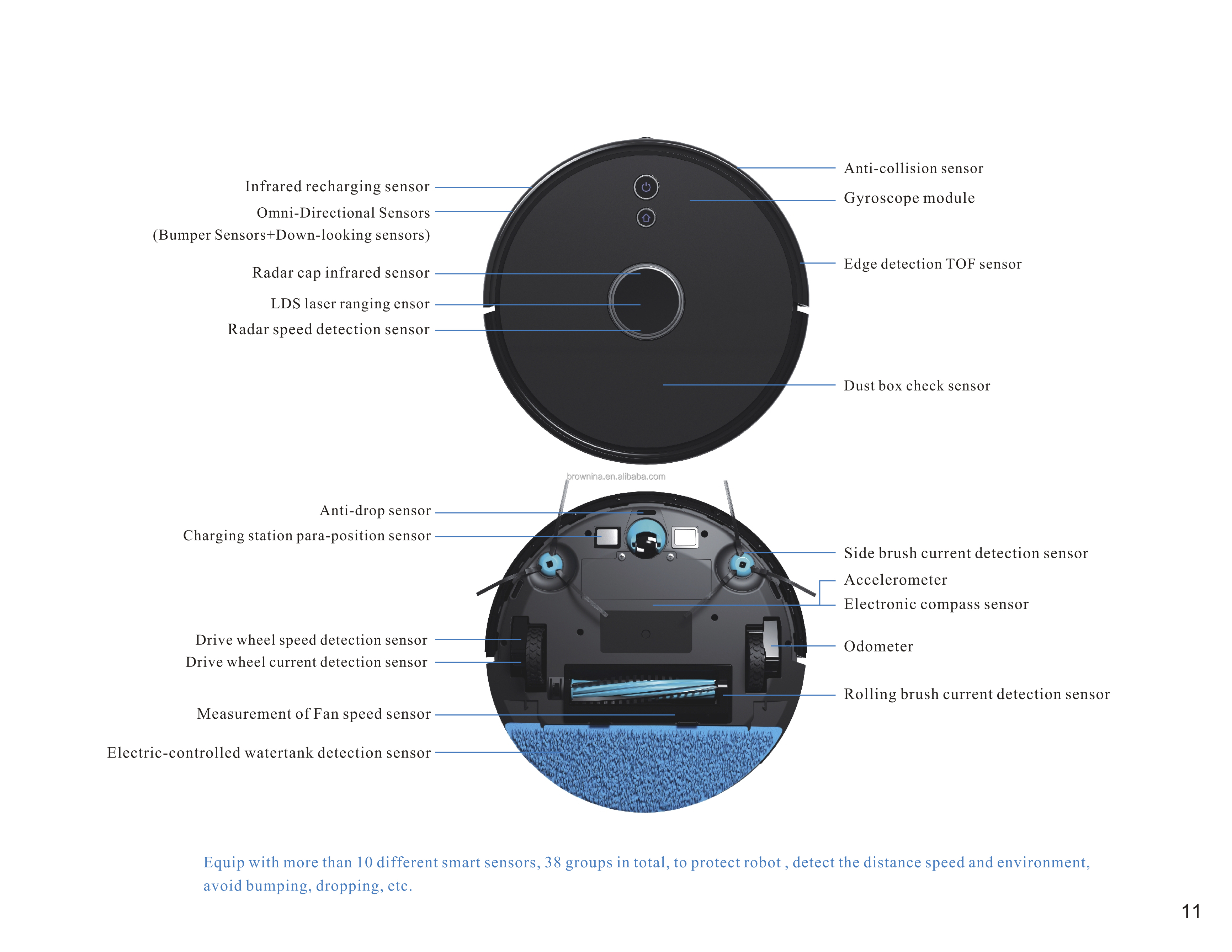 NEW 3000Pa Cyclone Suction App Control Auto Mode Map Navigation Smart Vacuum Robot Cleaner For Home 