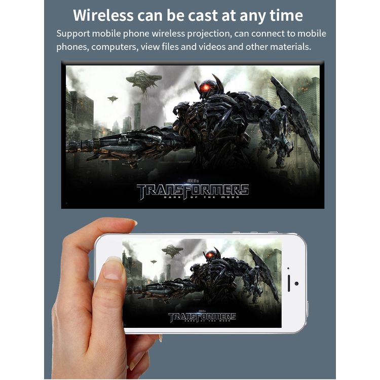 New Android Smart Pico Dlp Beamer 1080p Led Wifi Phone Mirroring Portable Pocket Mini Home Theater P