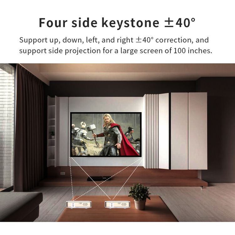 New Android Smart Pico Dlp Beamer 1080p Led Wifi Phone Mirroring Portable Pocket Mini Home Theater P