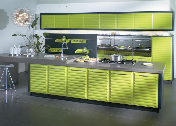 Luxury Pink design smart home customized design plywood moisture proof kitchen cabinet