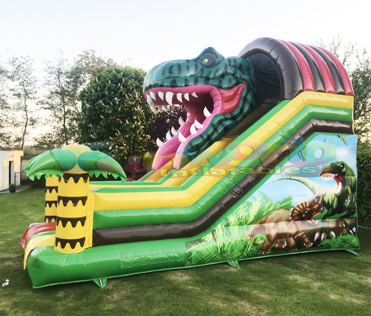 Customized toboggan gonflable dinosaure bounce house commercial combo dinosaur inflatable slide for 