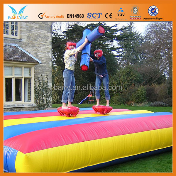Inflatable outdoor sport games,inflatable gladiator fighting mat for sale China factory