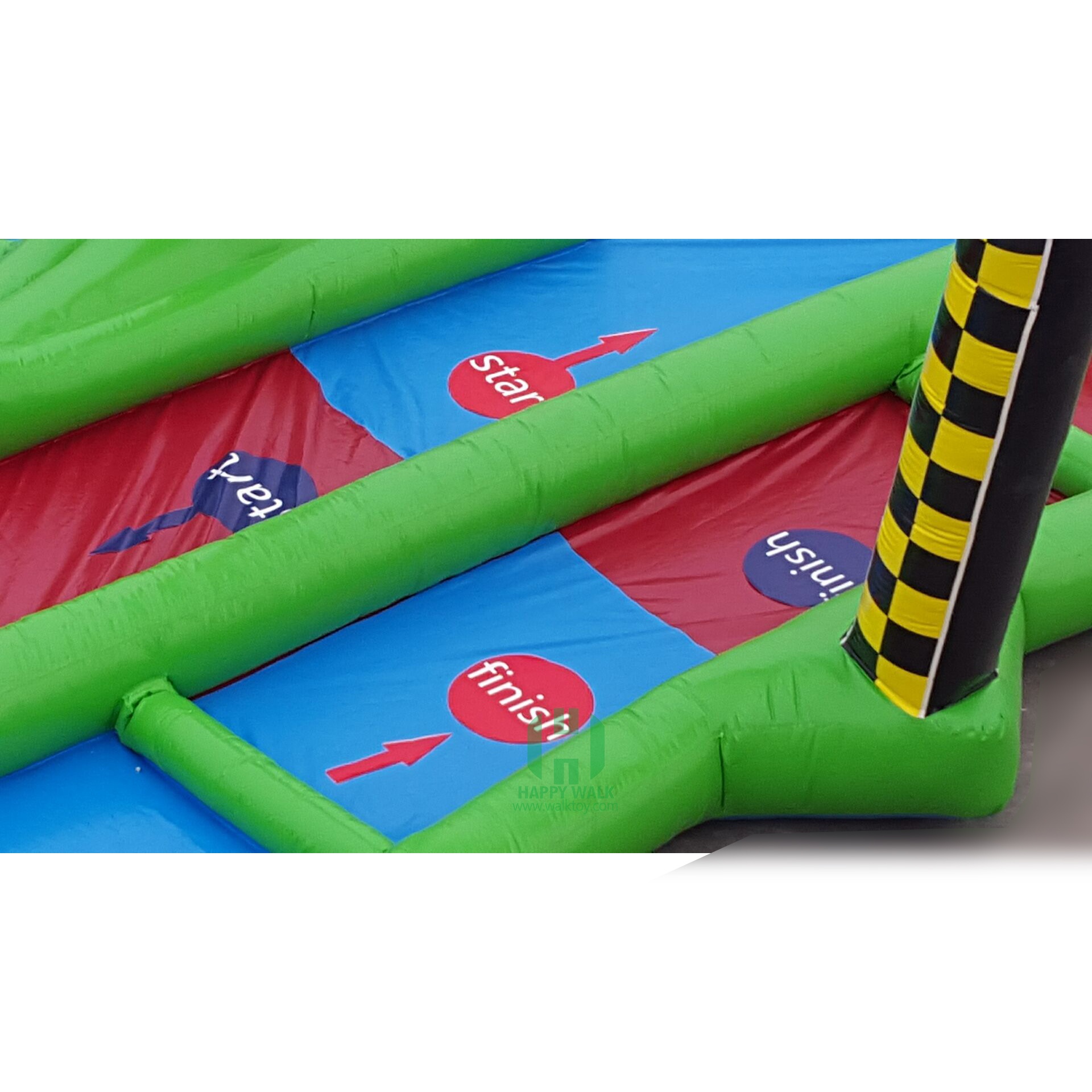 Custom outdoor sport games sealed inflatable race track