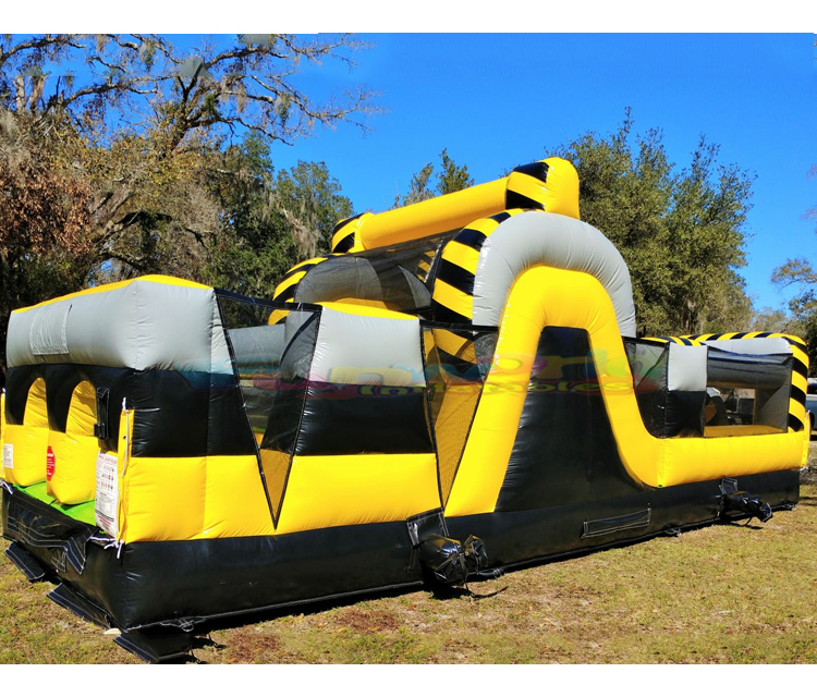 Outdoor giant jeux gonflables blow up bounce houses inflatable toxic drop obstacle course