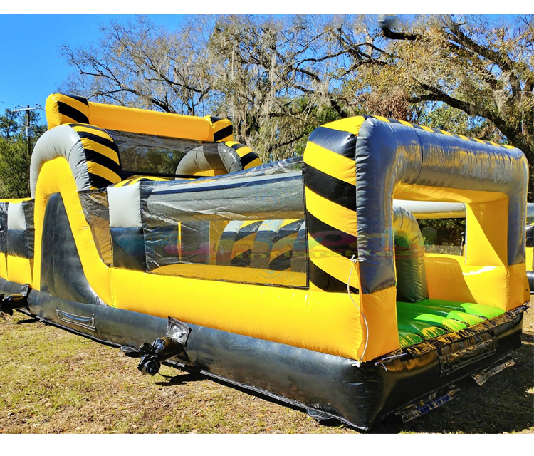 Outdoor giant jeux gonflables blow up bounce houses inflatable toxic drop obstacle course