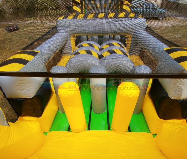 Outdoor giant jeux gonflables blow up bounce houses inflatable toxic drop obstacle course