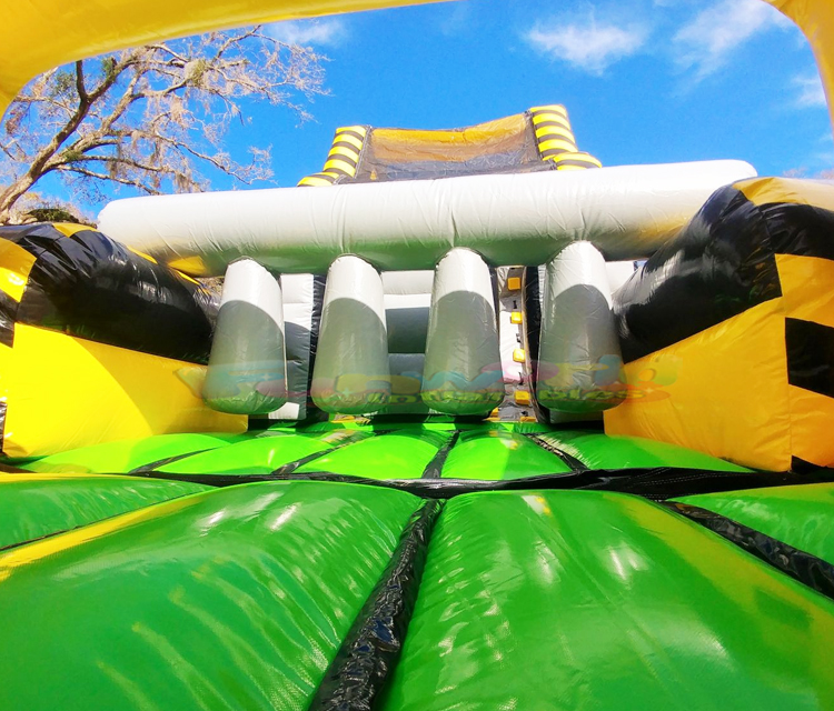 Outdoor giant jeux gonflables blow up bounce houses inflatable toxic drop obstacle course