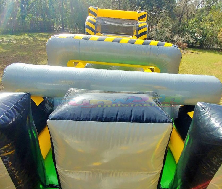 Outdoor giant jeux gonflables blow up bounce houses inflatable toxic drop obstacle course