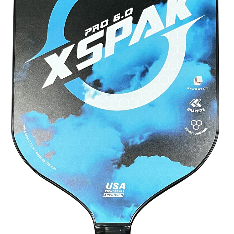 Large Display Racket Carbon Fiber Graphite Pickleball Paddle Usapa Approved Pickleball Racket