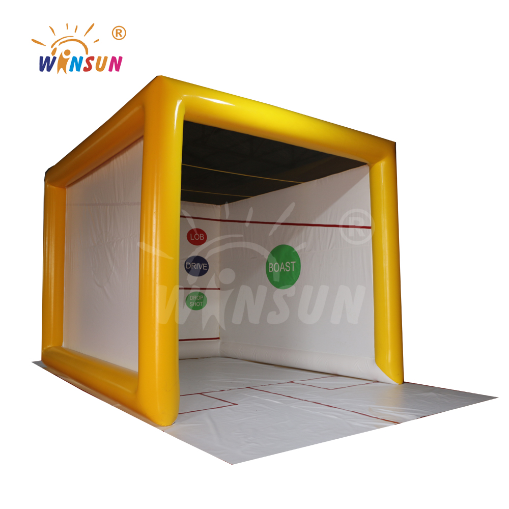 Popular sport game interactive game inflatable squash court arena,inflatable squash court sport game