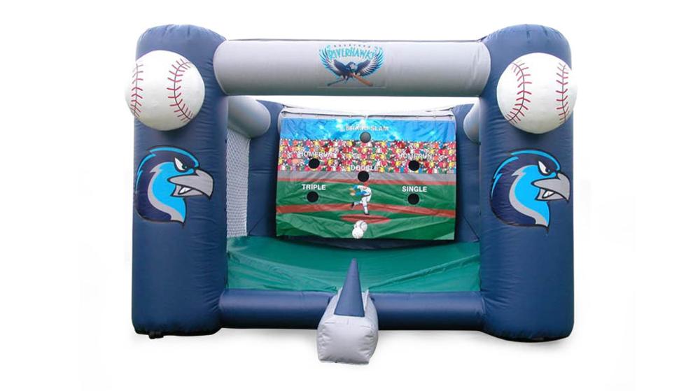 Interactive inflatable shooting game floating ball challenge outdoor interactive games