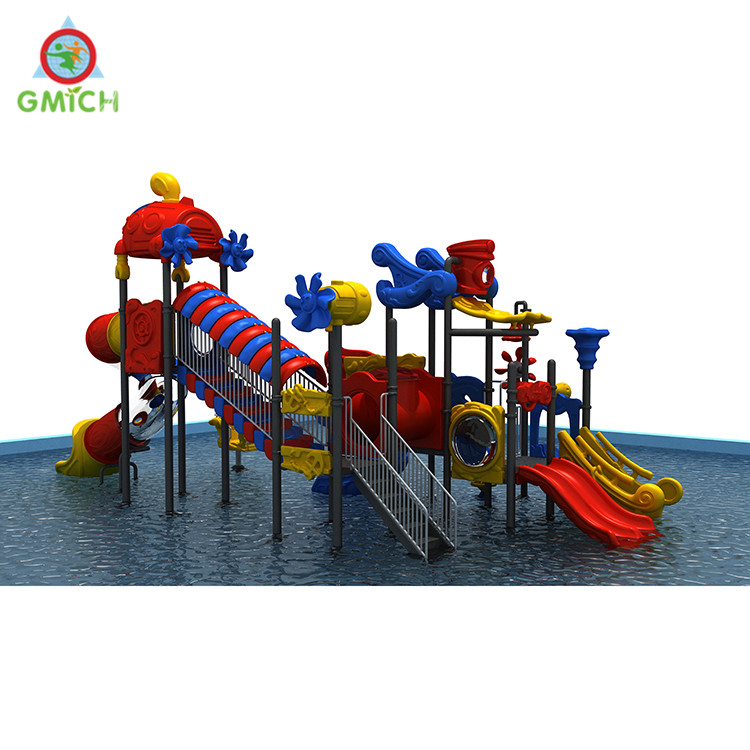 Aqua park for kids fun equipment plastic water slide